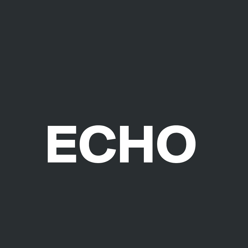 

   ECHO
