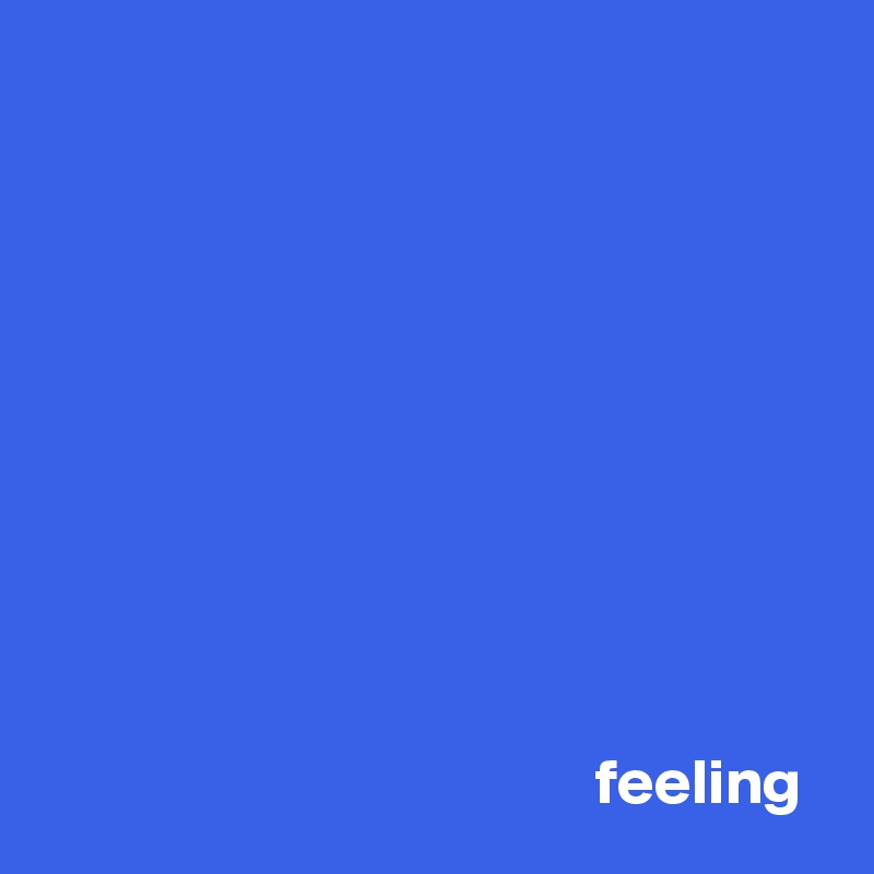 










                                           feeling