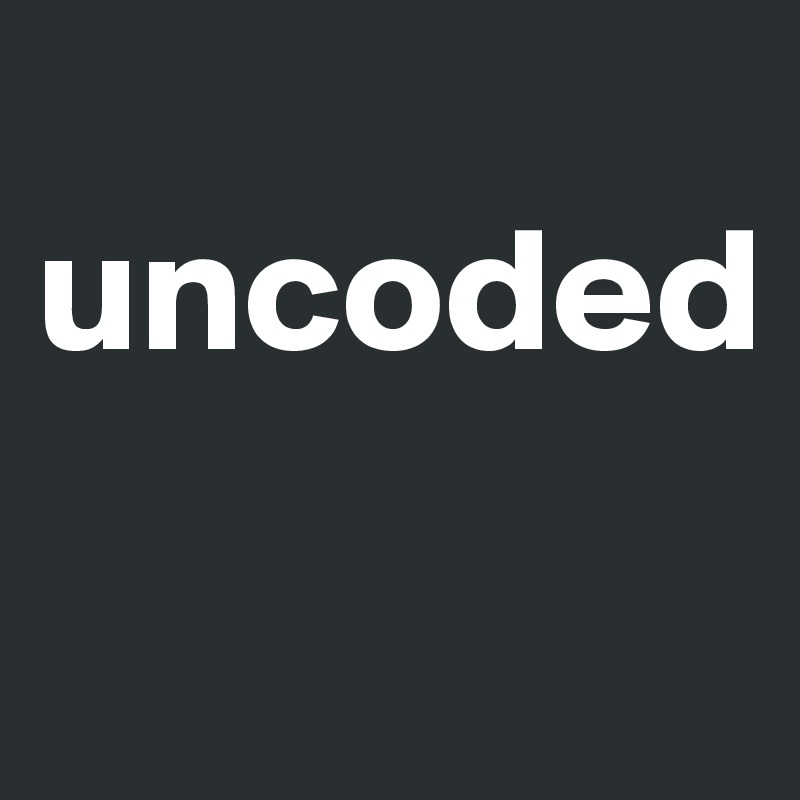 
uncoded
