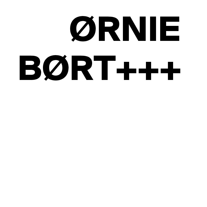         ØRNIE 
 BØRT+++ 

