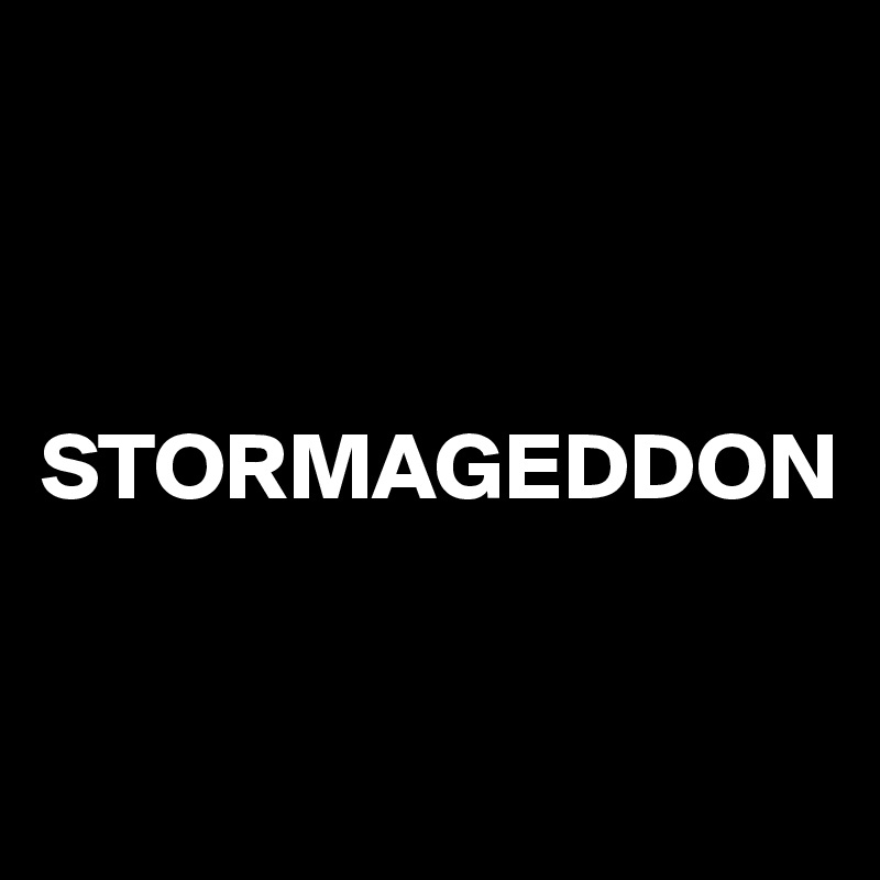 



STORMAGEDDON 



