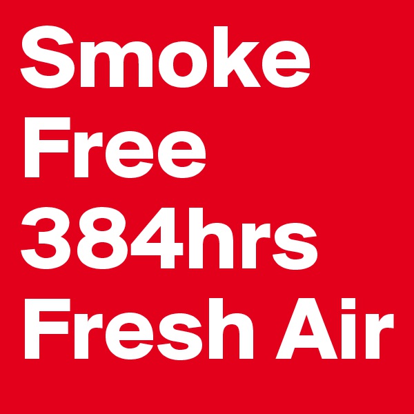 Smoke Free 384hrs Fresh Air 