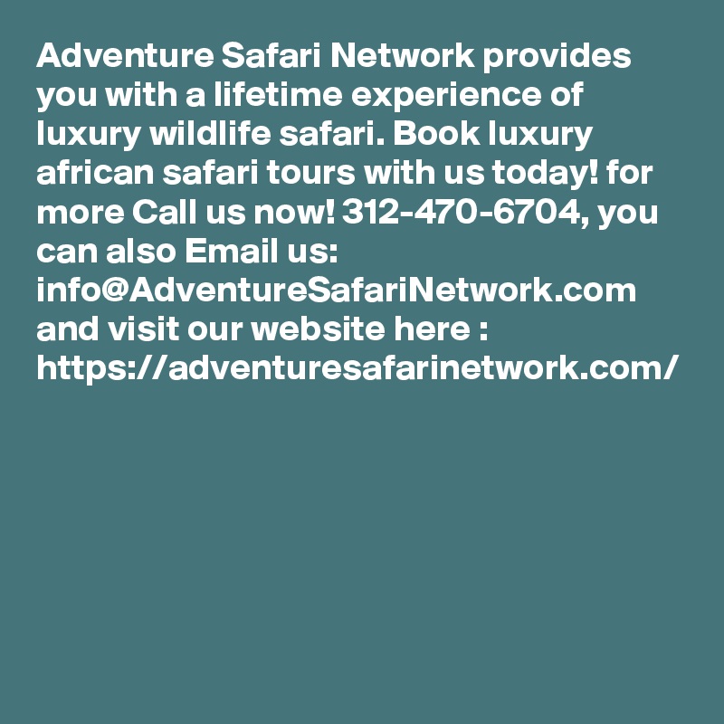 adventure safari network