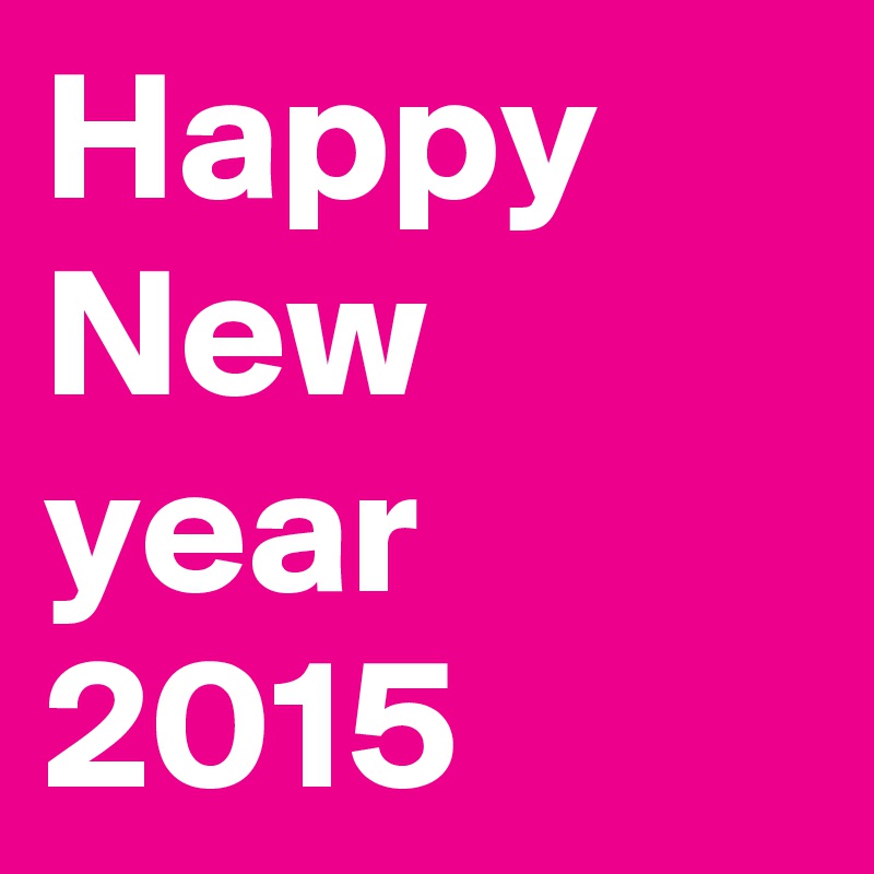 Happy New  year 2015 