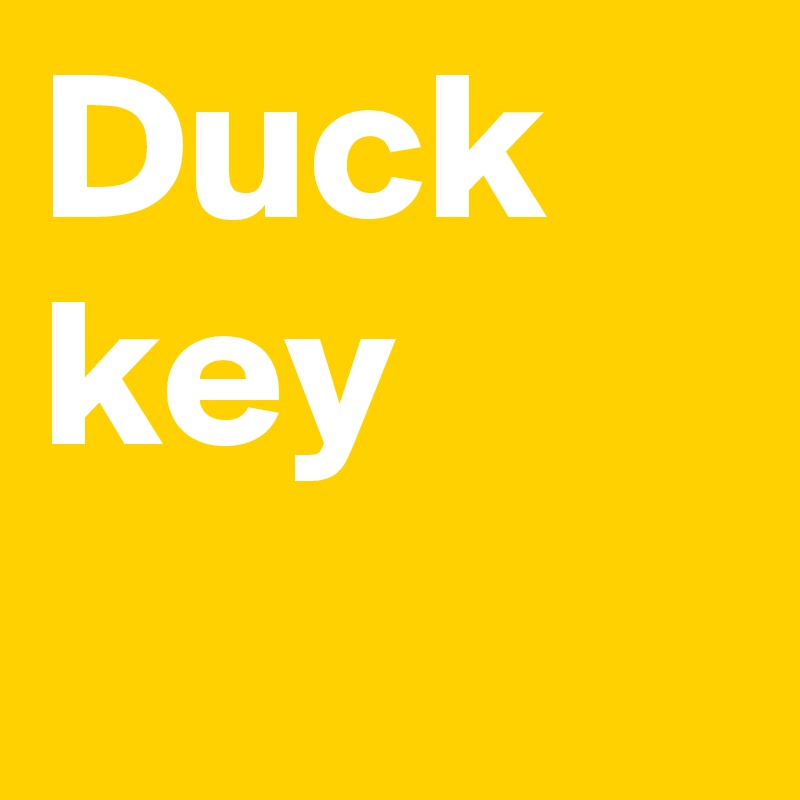 Duck key 