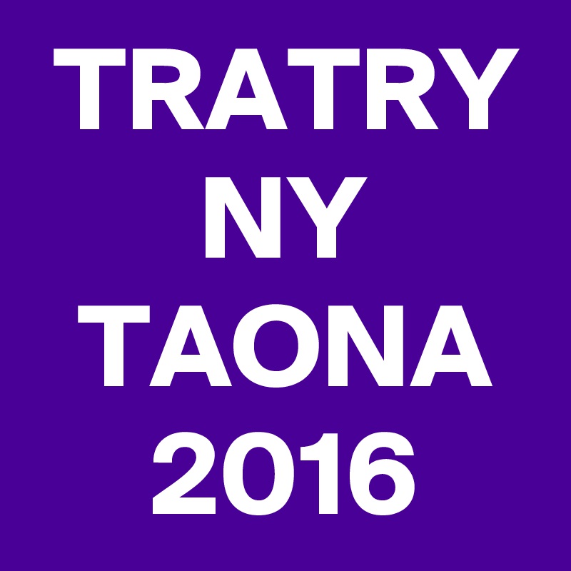  TRATRY
       NY
  TAONA
     2016 