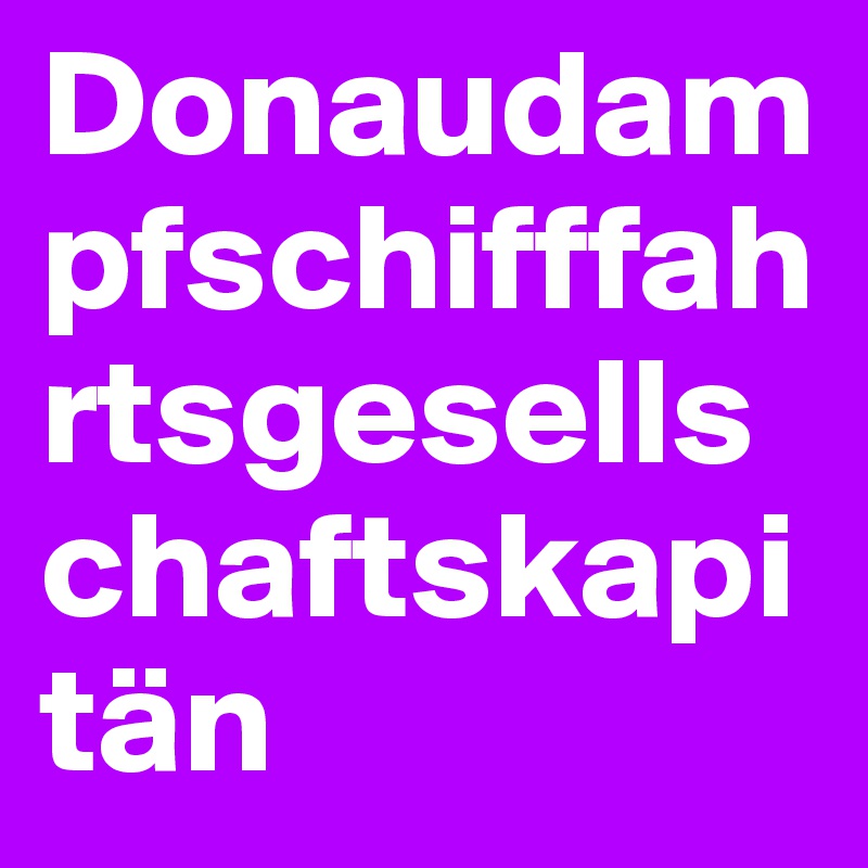 Donaudampfschifffahrtsgesellschaftskapitän