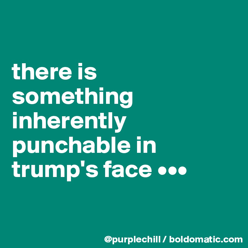 

there is
something 
inherently 
punchable in 
trump's face •••

