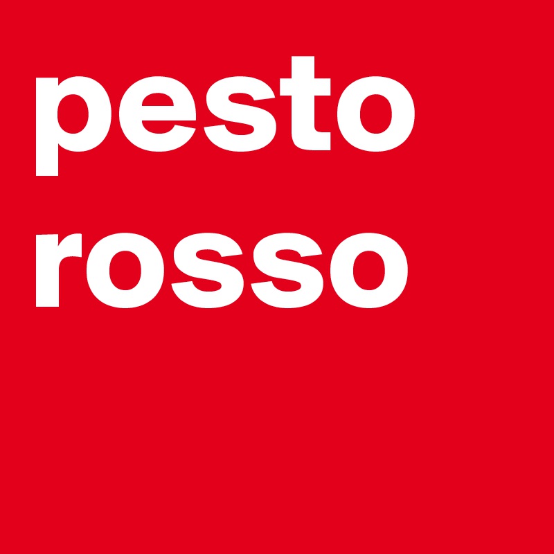 pesto rosso