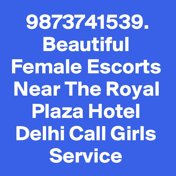 9873741539. Beautiful Female Escorts Near The Royal Plaza Hotel Delhi Call Girls Service