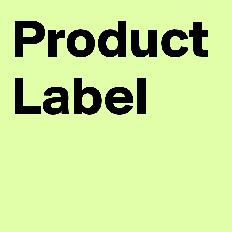 Product Label