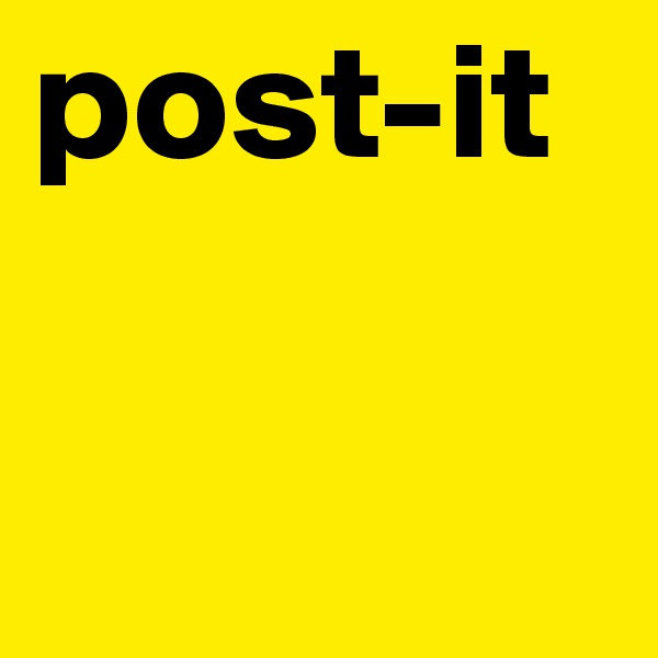post-it