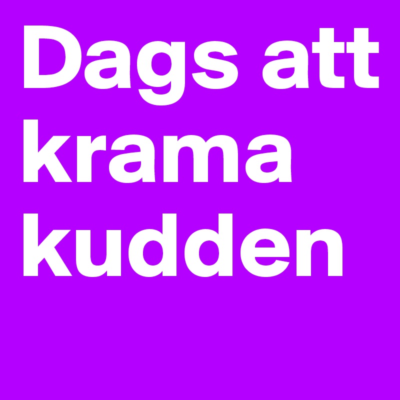 Dags att krama kudden