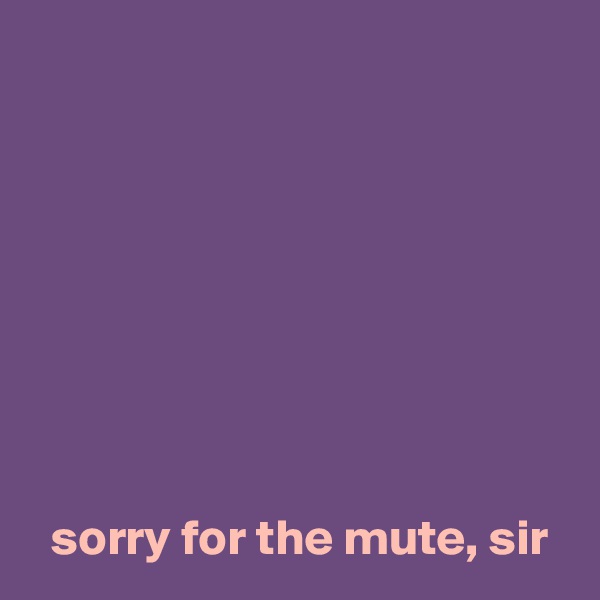 








  sorry for the mute, sir