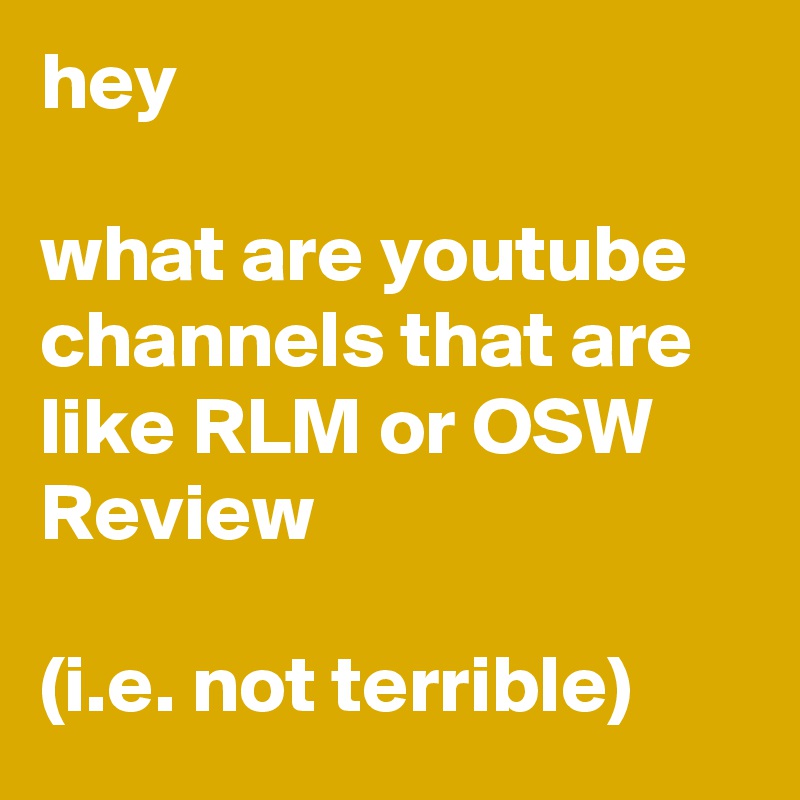 Osw review youtube