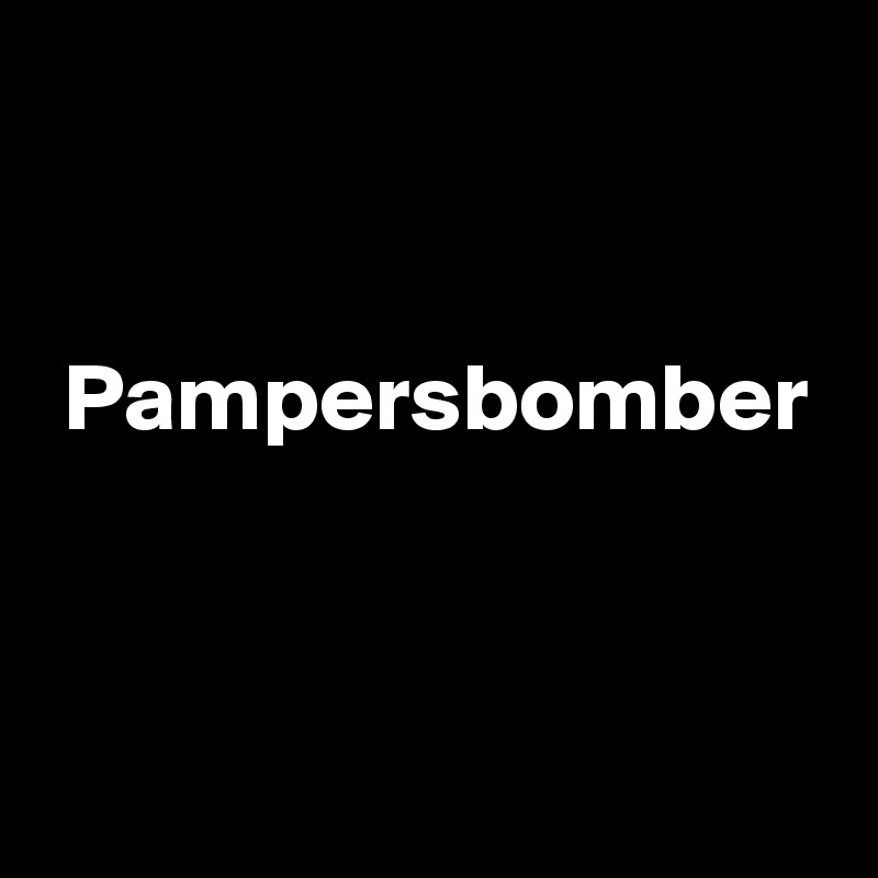 


 Pampersbomber


