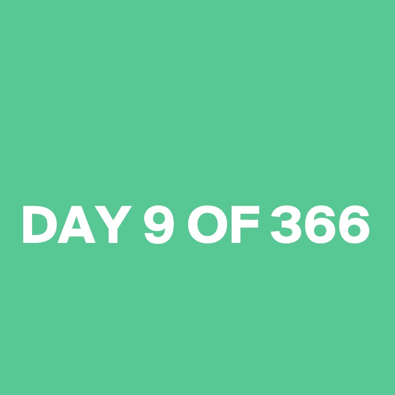 


DAY 9 OF 366

