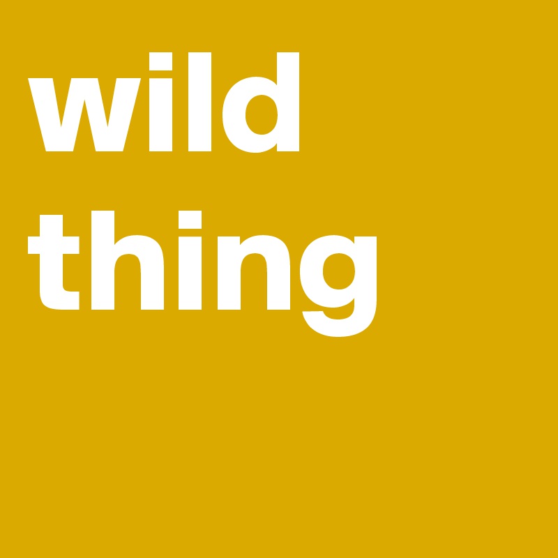wild thing 