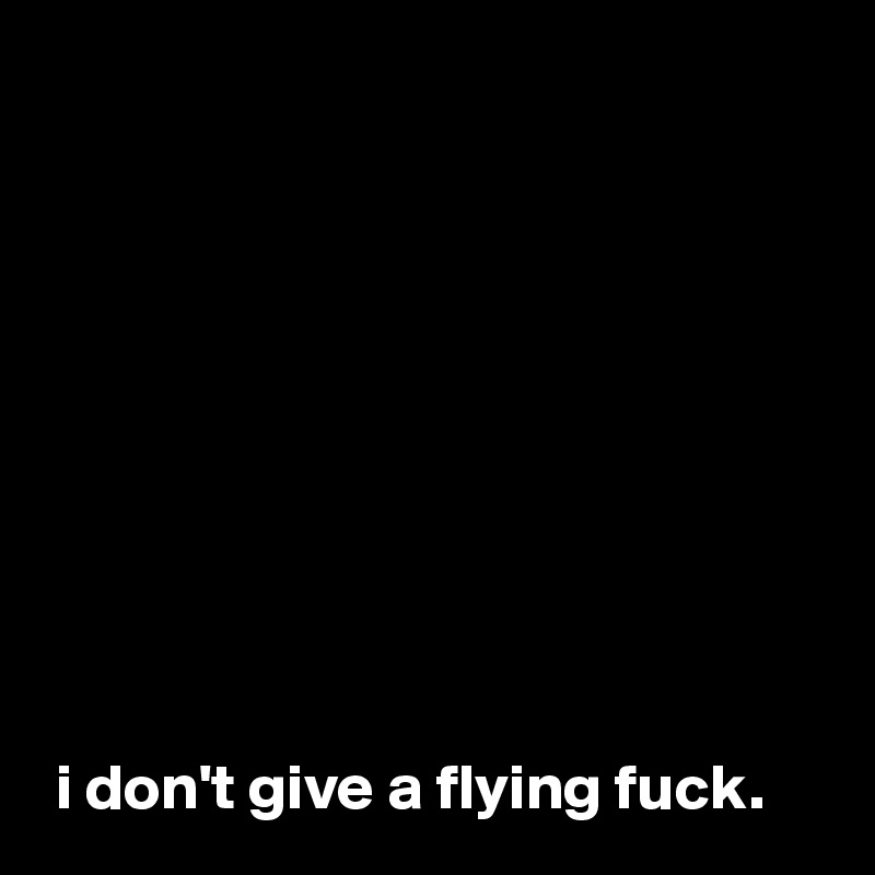 









 
 i don't give a flying fuck.