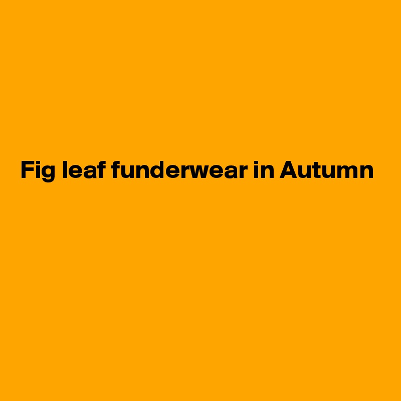 




Fig leaf funderwear in Autumn






