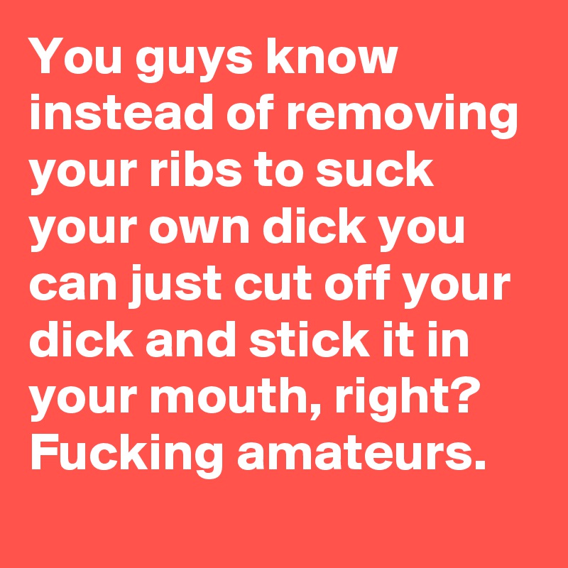 Can A Man Suck His Own Dick