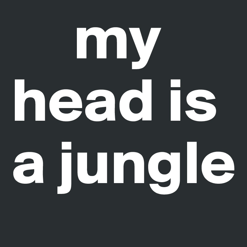      my head is a jungle