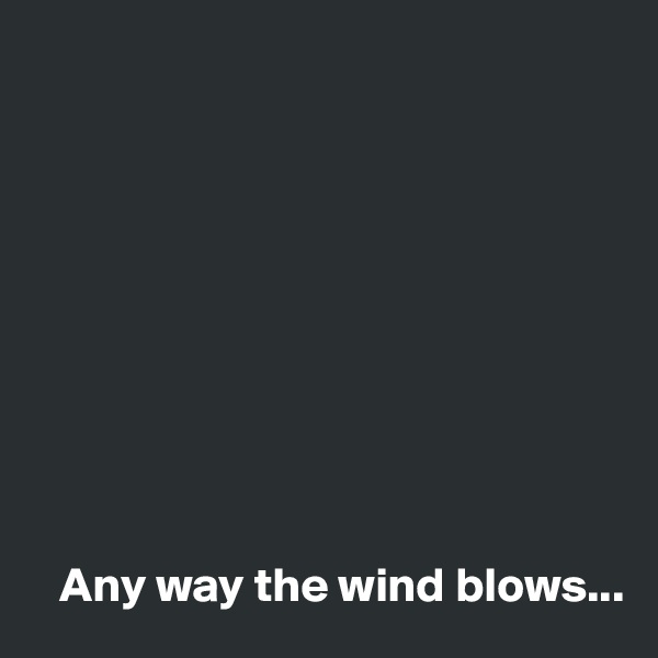 










   Any way the wind blows...
