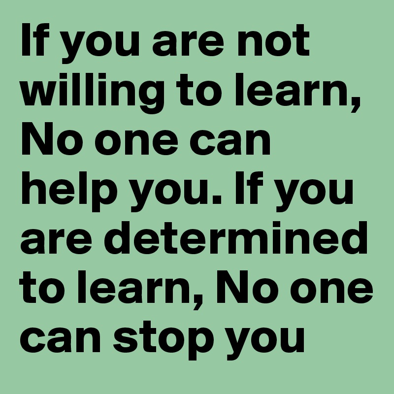 if-you-are-not-willing-to-learn-no-one-can-help-you-if-you-are