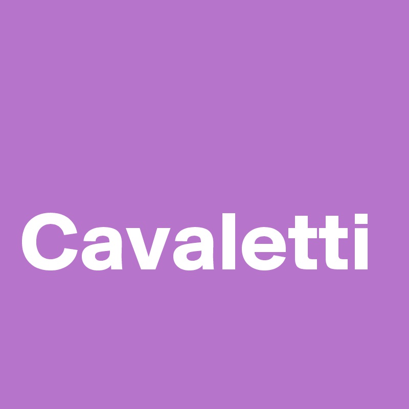 

Cavaletti