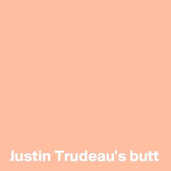 







Justin Trudeau's butt