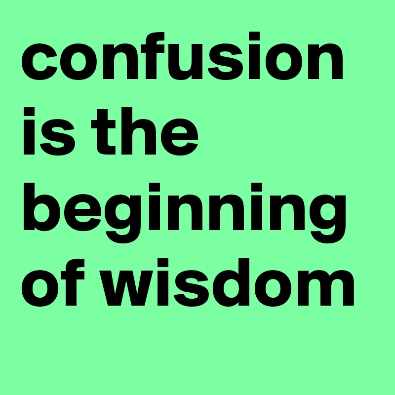 confusion-is-the-beginning-of-wisdom-post-by-myownboss-on-boldomatic