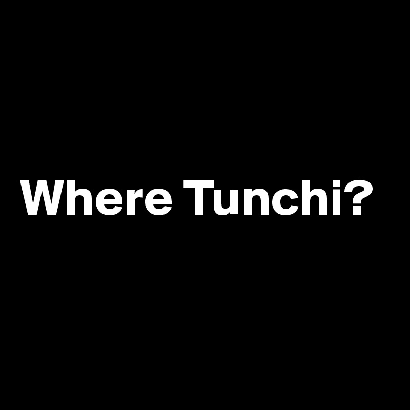 


Where Tunchi?


