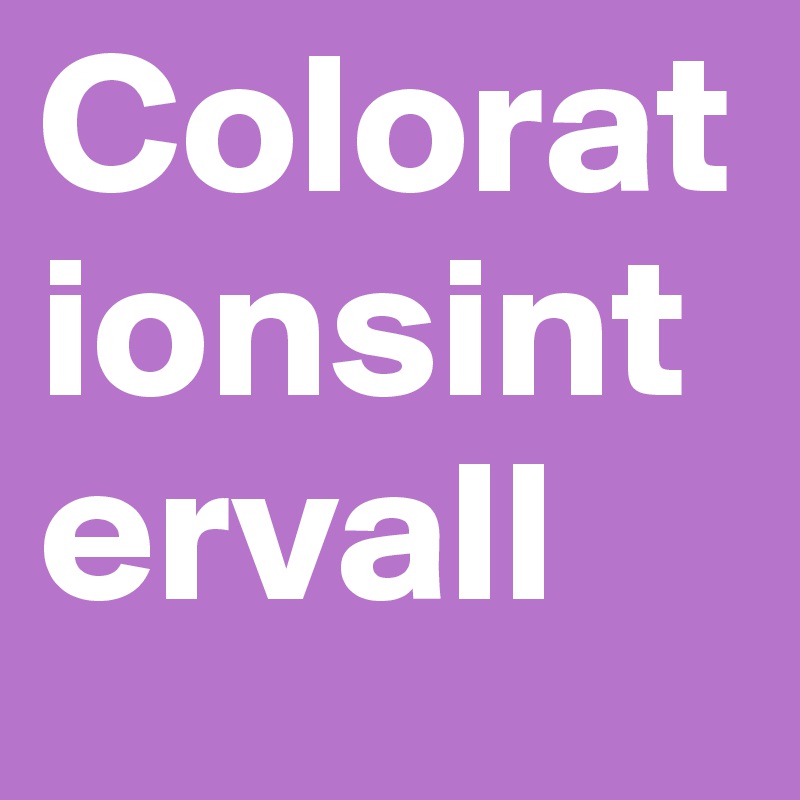 Colorationsintervall