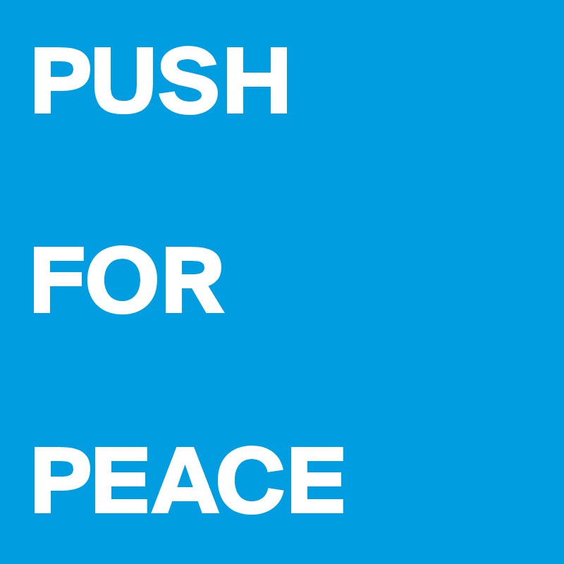 PUSH 

FOR

PEACE