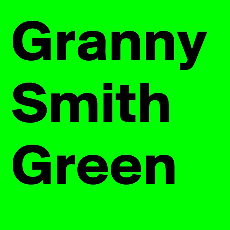 Granny Smith Green