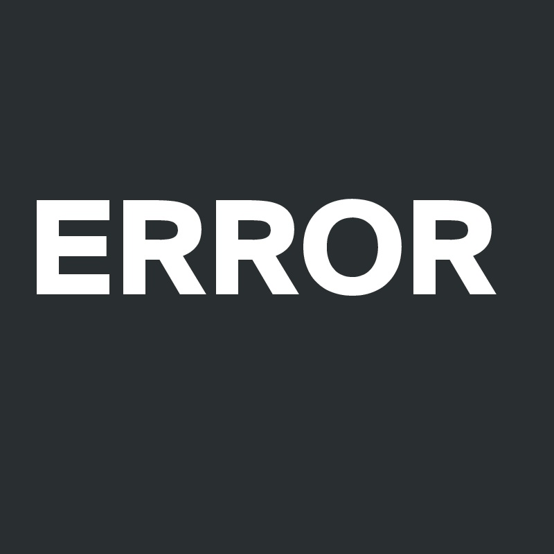  ERROR