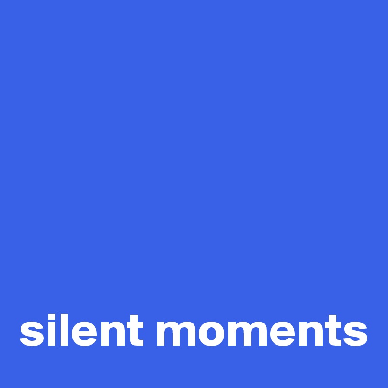 





silent moments