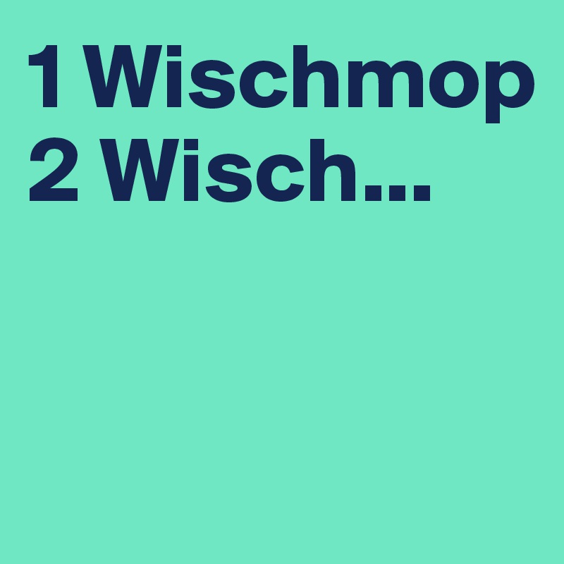 1 Wischmop
2 Wisch...


