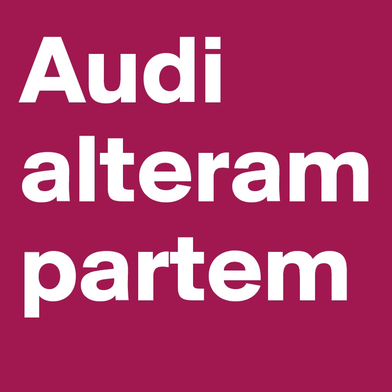 Audi alteram partem