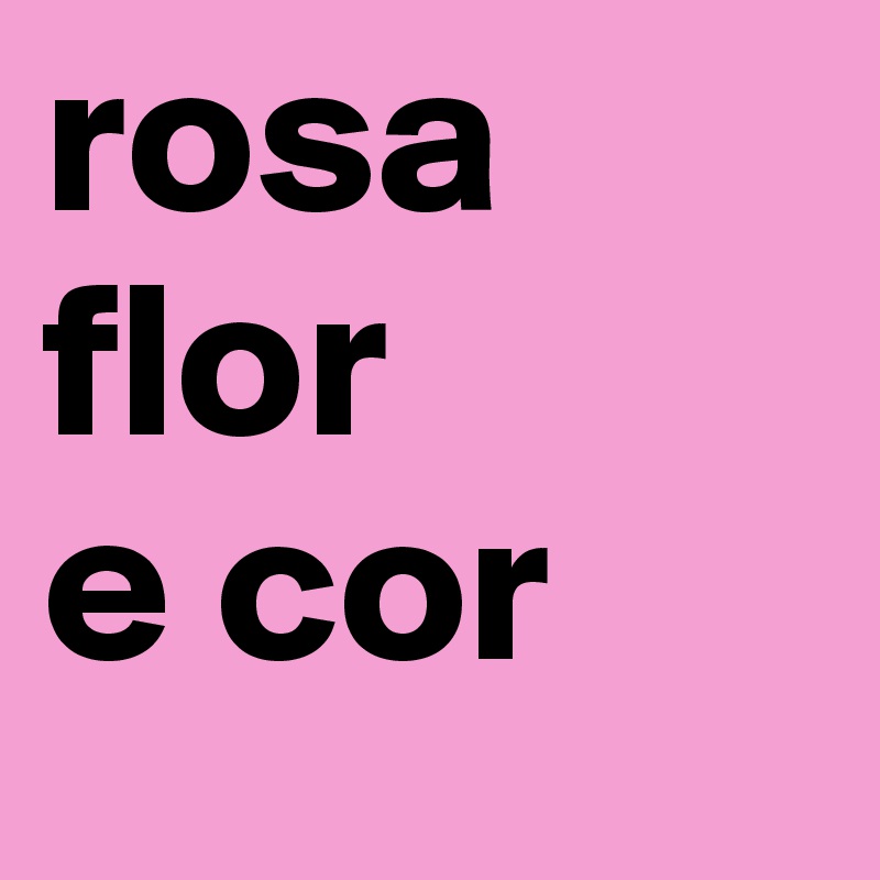 rosa
flor
e cor