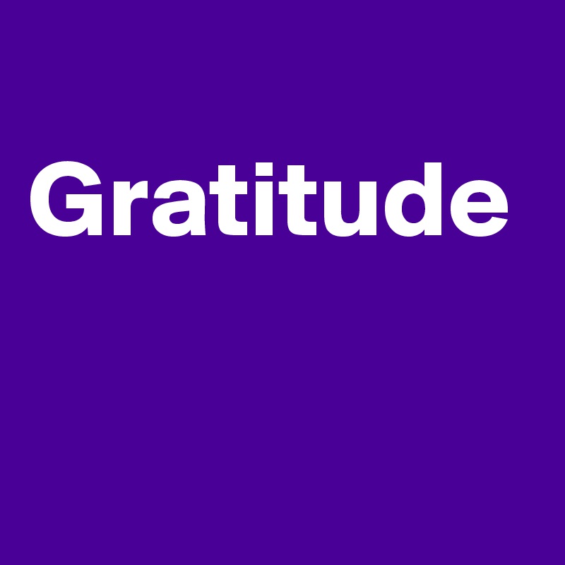 
Gratitude 
