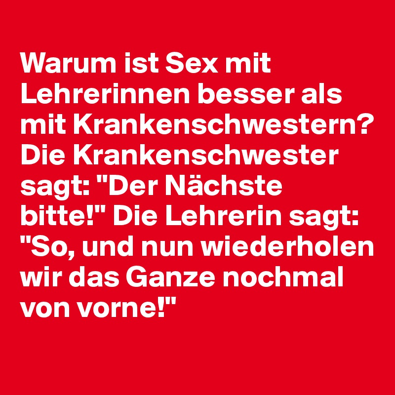 Sex mit der sportlehrerin