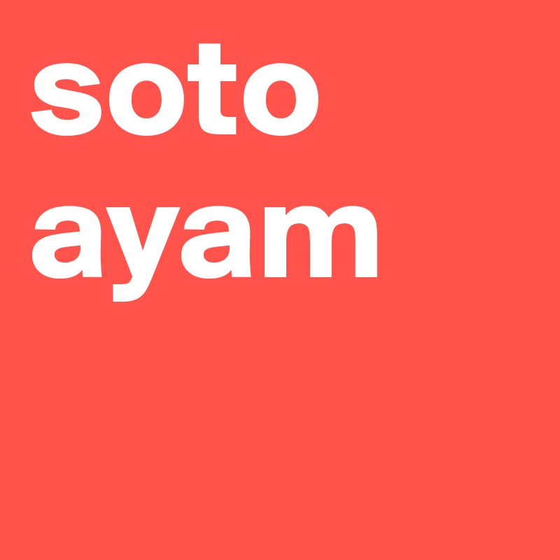 soto ayam