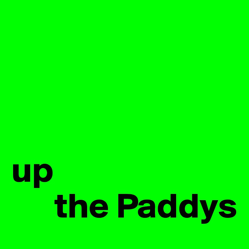 



up
      the Paddys