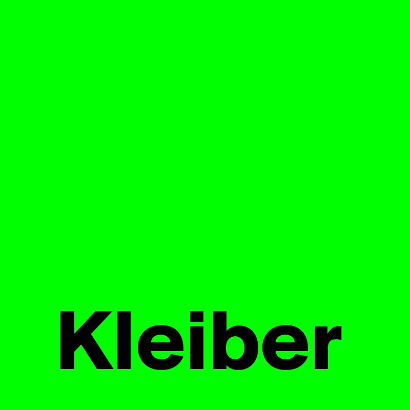 


  Kleiber