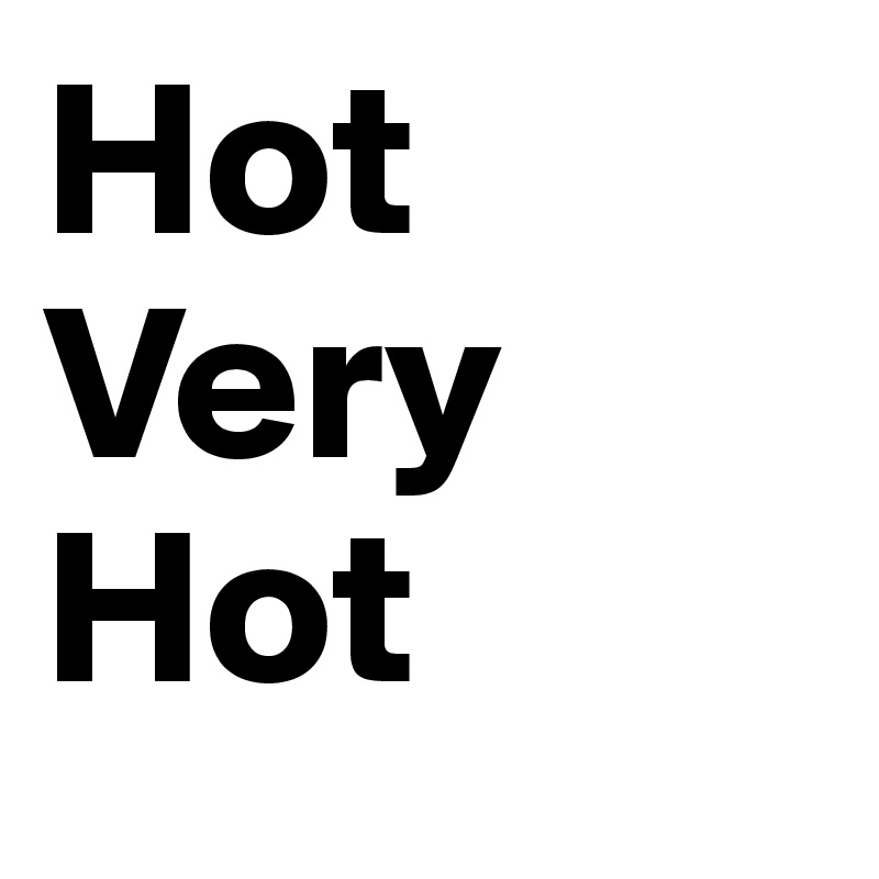 Hot
Very Hot