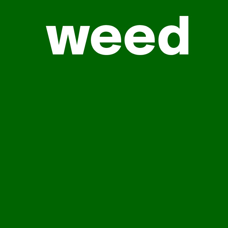    weed
