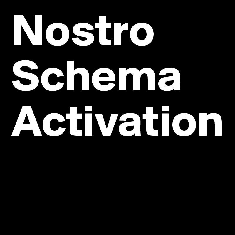 Nostro
Schema
Activation
