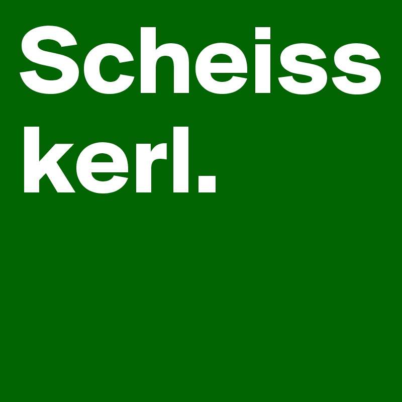 Scheiss
kerl.
