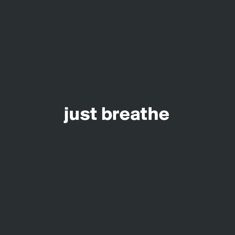 




              just breathe




